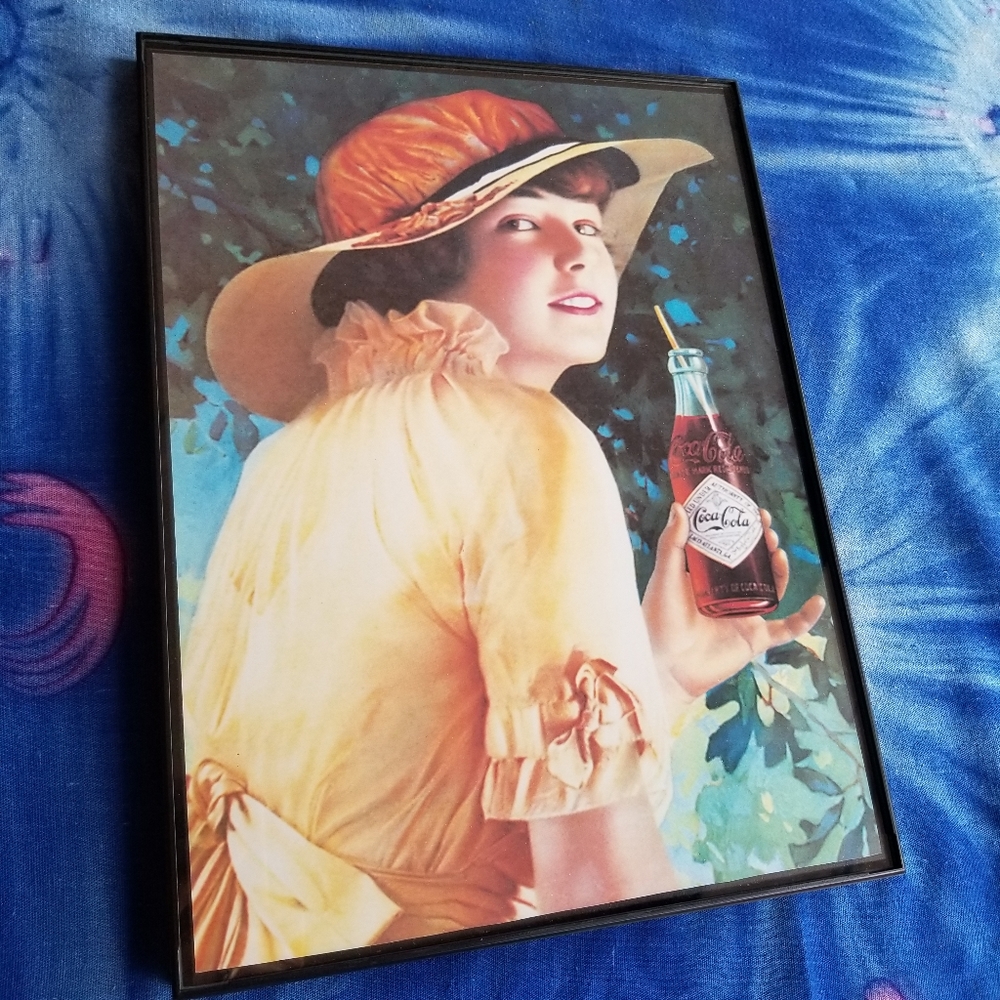 Coca Cola Vintage Soda Fountain Girl Flapper Regency Renaissance Parlor Lady